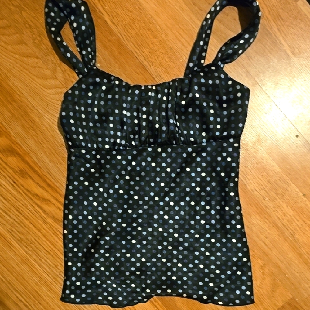 Polka Dot Sleeveless Top